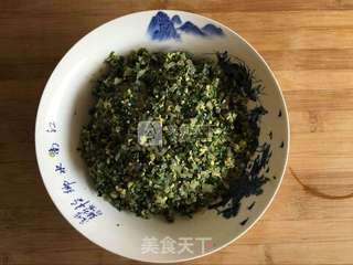 荠菜素馅蒸饺的做法步骤:6