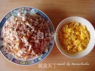 韭菜熟肉鸡蛋合子的做法步骤:5
