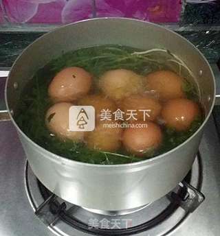 荠菜花煮鸡蛋的做法步骤:5