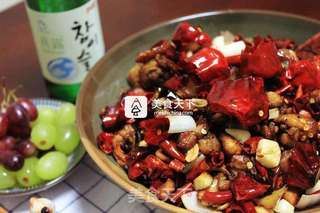 炎阳似火辣子鸡的做法步骤:18