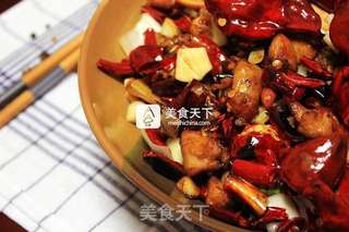 炎阳似火辣子鸡的做法步骤:16
