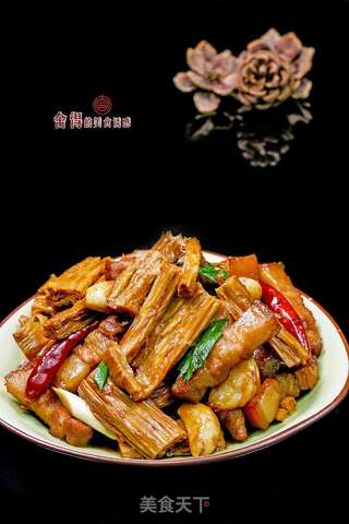 家常下饭菜【红烧腐竹】的做法步骤:5