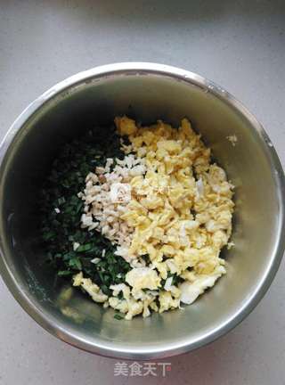 脆底韭菜煎饺的做法步骤:3