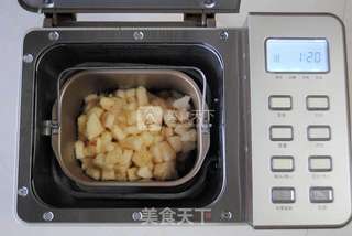 东菱面包机之糖苹果粒的做法步骤:5
