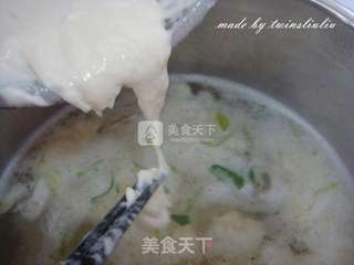 菠菜疙瘩汤的做法步骤:6