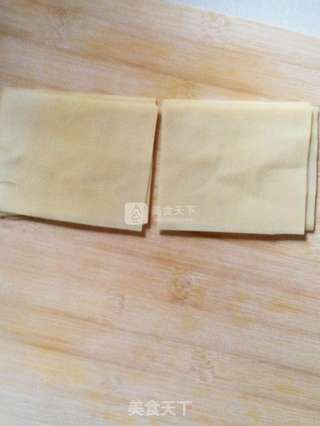 百叶香菜卷的做法步骤:4