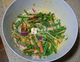 韩式香松虾仁煎饼的做法步骤:9