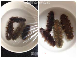 海参猪尾巴养生汤的做法步骤:2