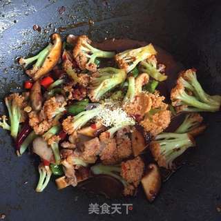 干锅花菜的做法步骤:8