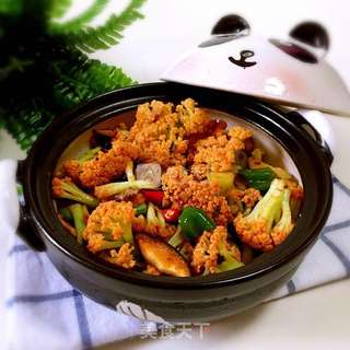 干锅花菜的做法步骤:10