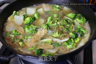 西兰花培根奶油浓汤的做法步骤:8