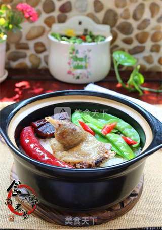 三拼腊味煲仔饭的做法步骤:14