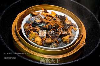 药膳虫草花什菌蒸乌鸡的做法步骤:6
