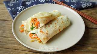冷藏都不开裂的柔软春饼的做法步骤:9