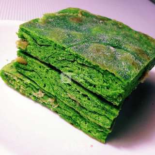 菠菜肉松煎饼的做法步骤：13