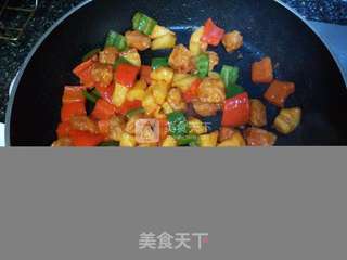 菠萝咕噜肉的做法步骤:11