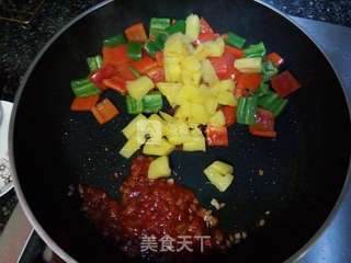 菠萝咕噜肉的做法步骤:9