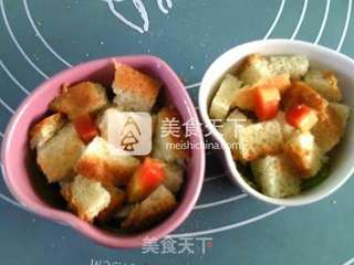 杂蔬全麦面包咸布丁的做法步骤:7