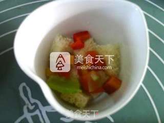 杂蔬全麦面包咸布丁的做法步骤:5
