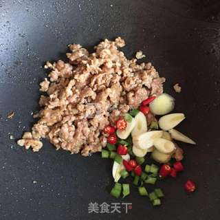 肉末干煸四季豆的做法步骤:6