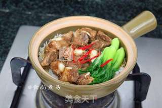 豉汁排骨煲仔饭的做法步骤:16