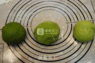 东菱电子烤箱之抹茶渐变土司的做法步骤:8