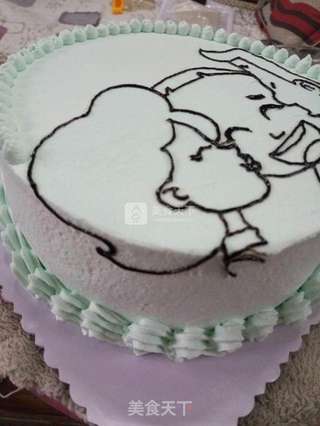 大头儿子生日蛋糕的做法步骤:15