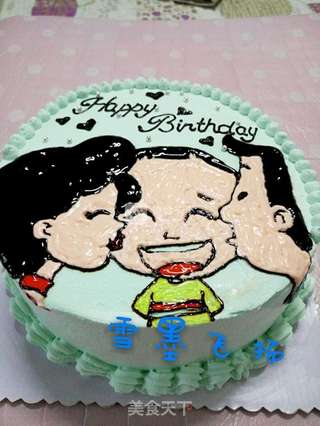 大头儿子生日蛋糕的做法步骤:18