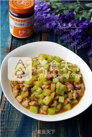 【沙茶美食】莴笋酱肉丁的做法步骤:10