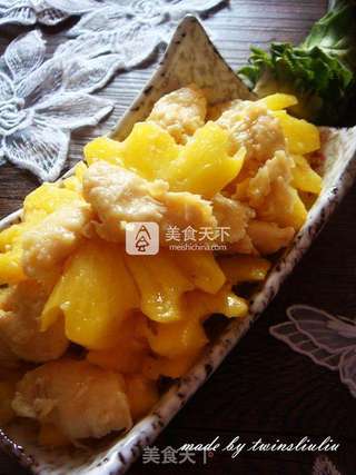 菠萝鸡片的做法步骤:8