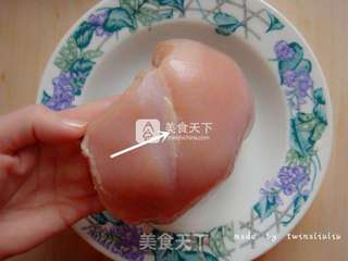 菠萝鸡片的做法步骤:2