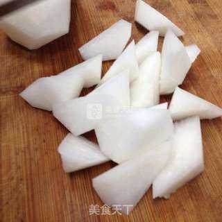 火腿香菇萝卜汤的做法步骤:3