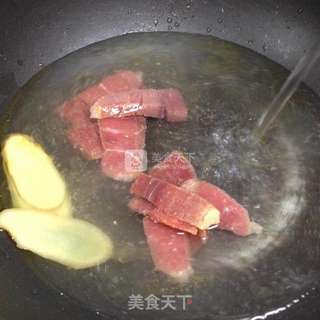 火腿香菇萝卜汤的做法步骤:6