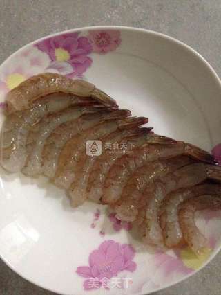 黄金脆皮虾的做法步骤:2