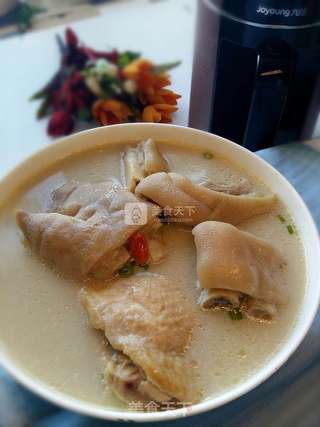 豆浆蹄煲鸡的做法步骤:12
