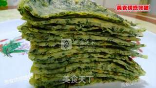 艾叶鸡蛋煎饼的做法步骤:10