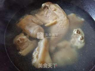豆浆蹄煲鸡的做法步骤:5