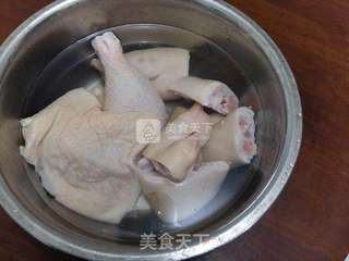 豆浆蹄煲鸡的做法步骤:4