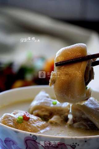 豆浆蹄煲鸡的做法步骤:13