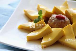 豆浆蛋豆腐蒸肉丸的做法步骤:16