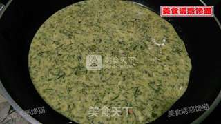 艾叶鸡蛋煎饼的做法步骤:7