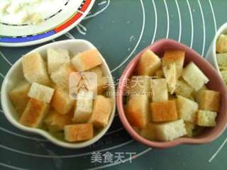 亚麻籽油葱香面包咸布丁的做法步骤:9