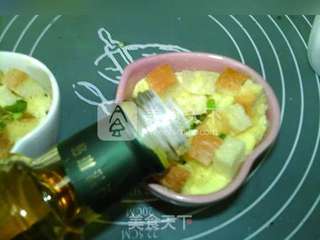 亚麻籽油葱香面包咸布丁的做法步骤:13