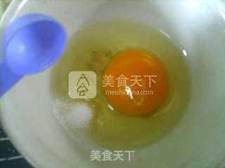 亚麻籽油葱香面包咸布丁的做法步骤:3