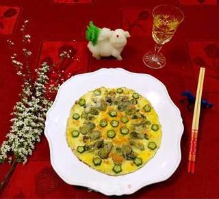 牡蛎煎蛋饼的做法步骤:11