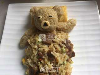 咖喱牛肉蛋包饭的做法步骤:11