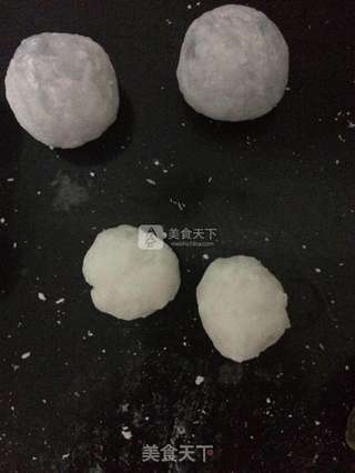 水晶紫薯汤圆的做法步骤:4