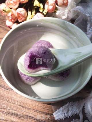 水晶紫薯汤圆的做法步骤:10