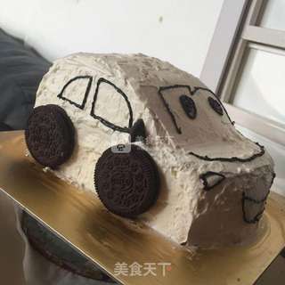#ACA烘焙明星大赛#小汽车生日蛋糕的做法步骤:6