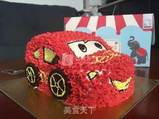 #ACA烘焙明星大赛#小汽车生日蛋糕的做法步骤:7